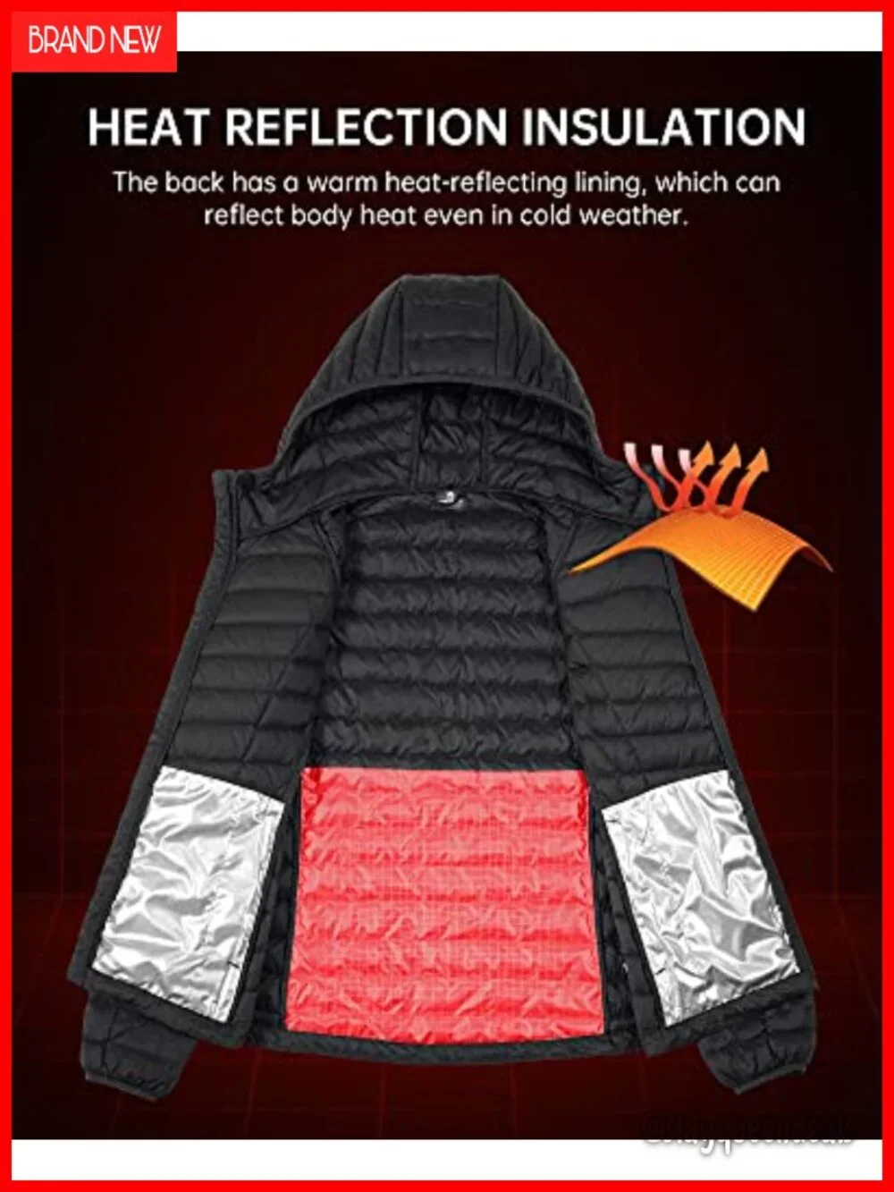 Women's Lightweight Packable Down Puffer Coat with Hood, Windproof, Water